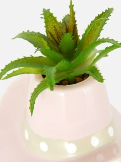 Imitatieplant In Cowboyhoedpot