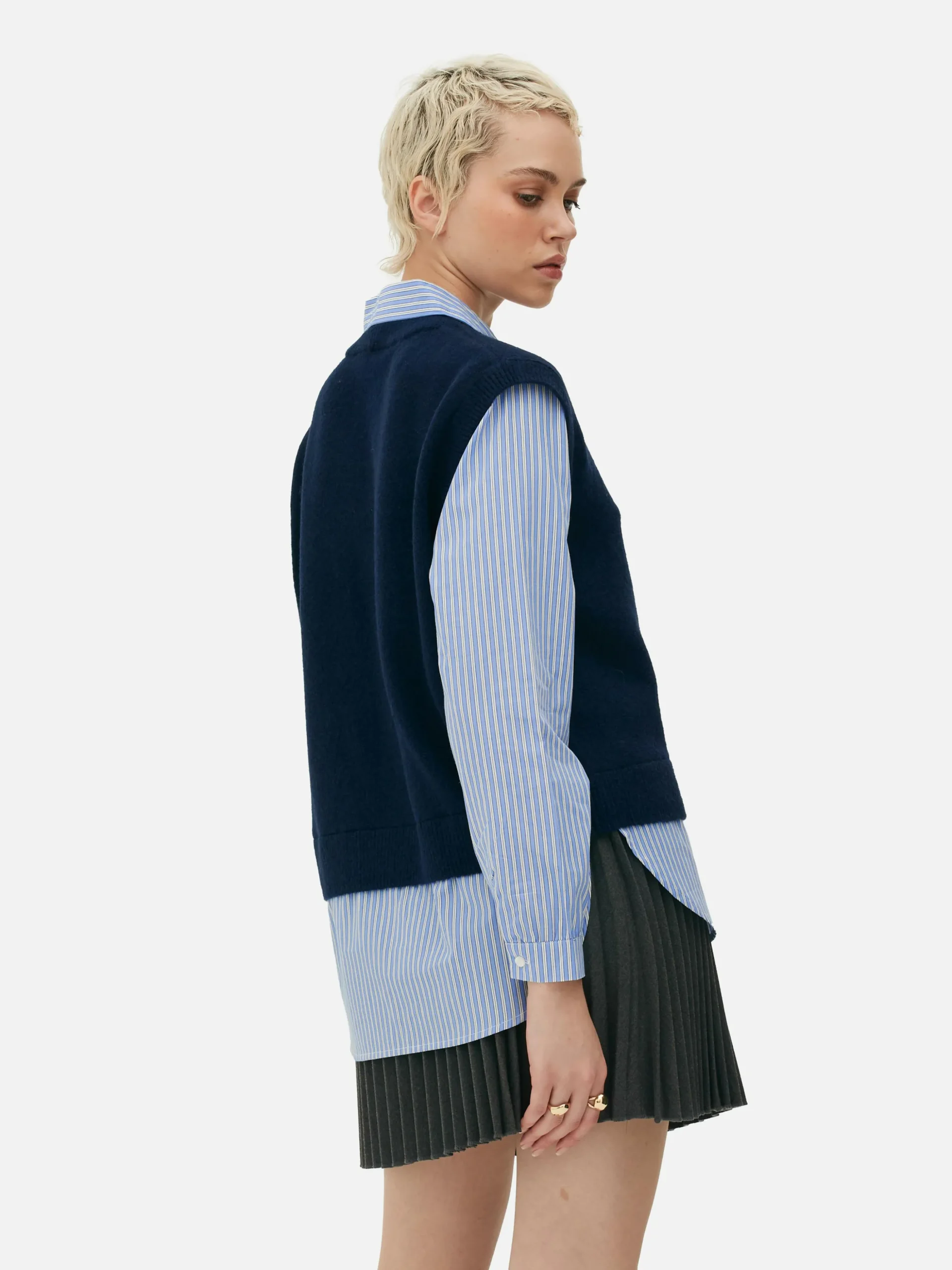2-in-1 Gelaagd Overhemdvest