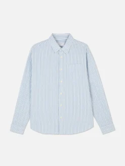 Jacquard Gestreept Shirt Met Lange Mouwen