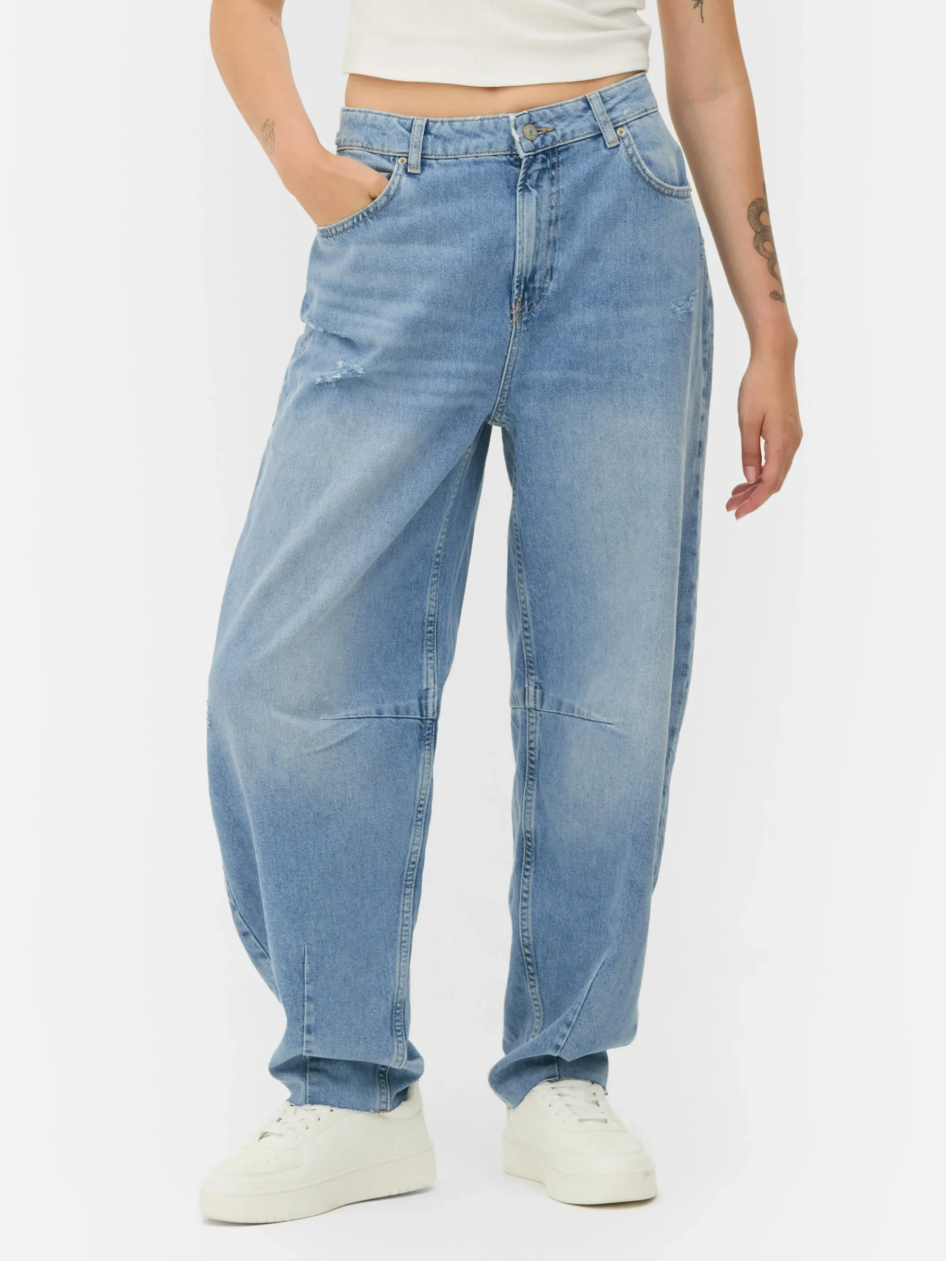 Jeans Met Barrel-pijpen