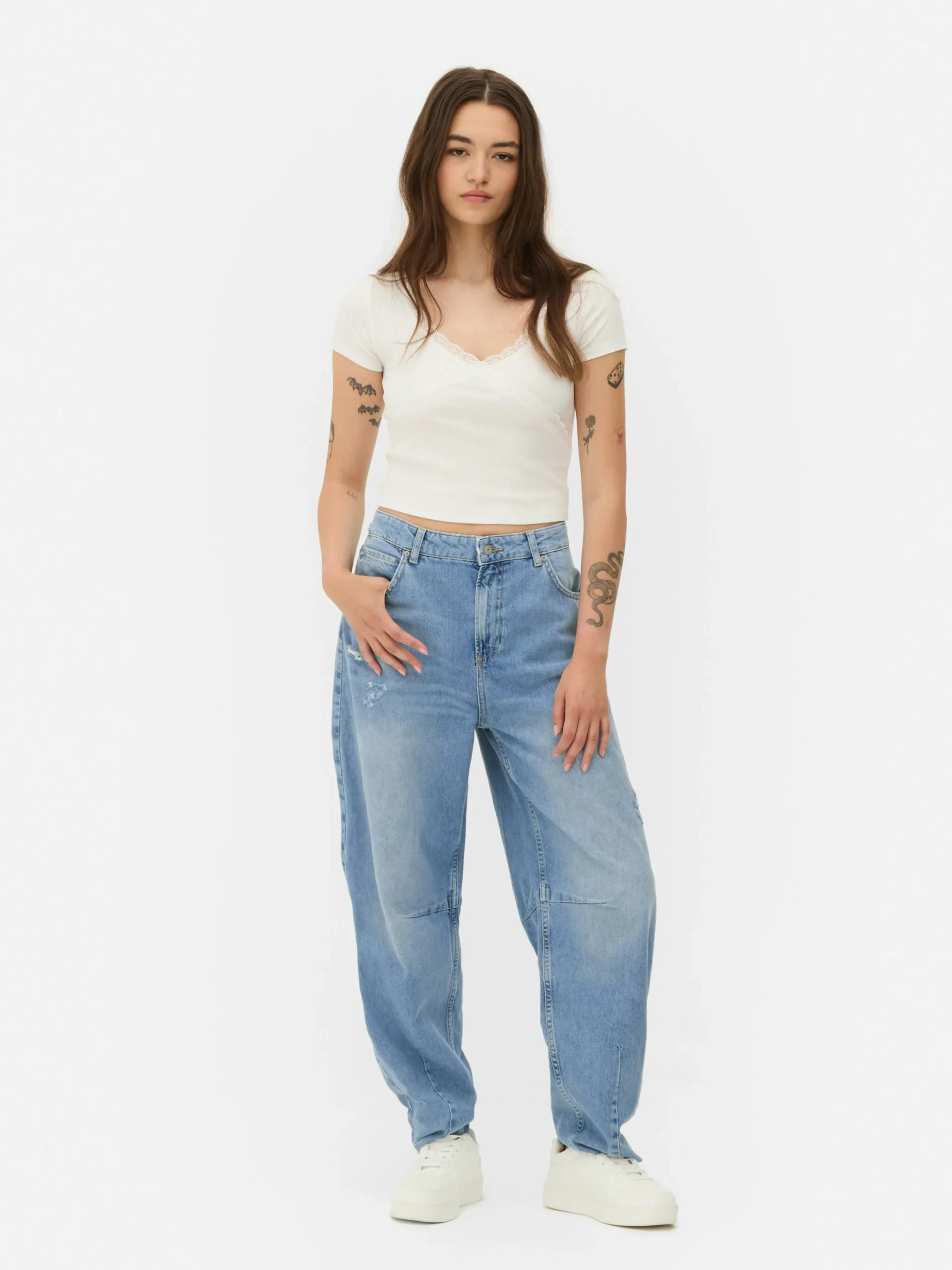 Jeans Met Barrel-pijpen