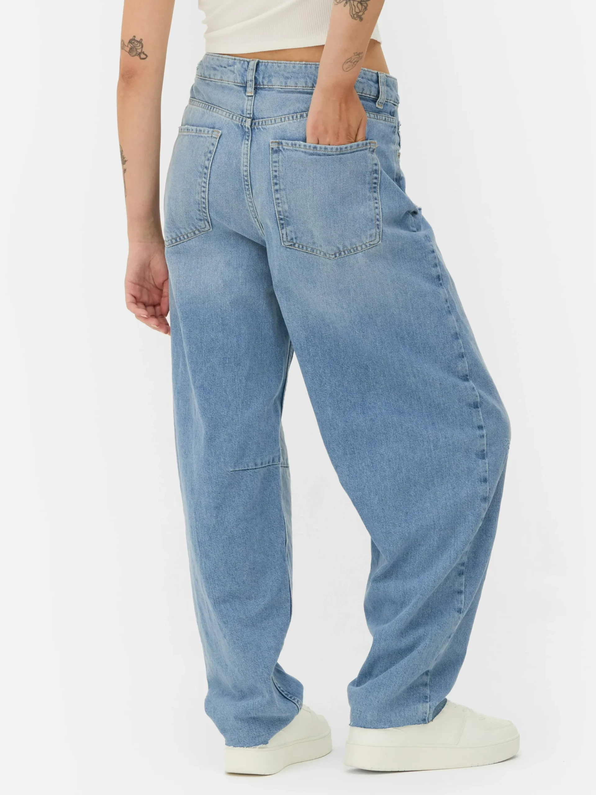 Jeans Met Barrel-pijpen
