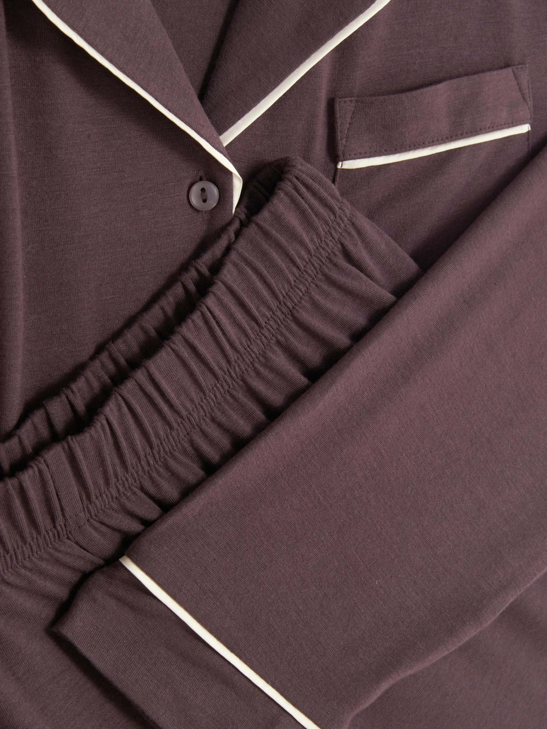 Jersey Boyfriend-pyjama Met Lange Mouwen
