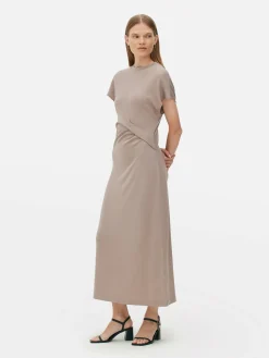 Jersey Jurk Met Twistdetail The Edit