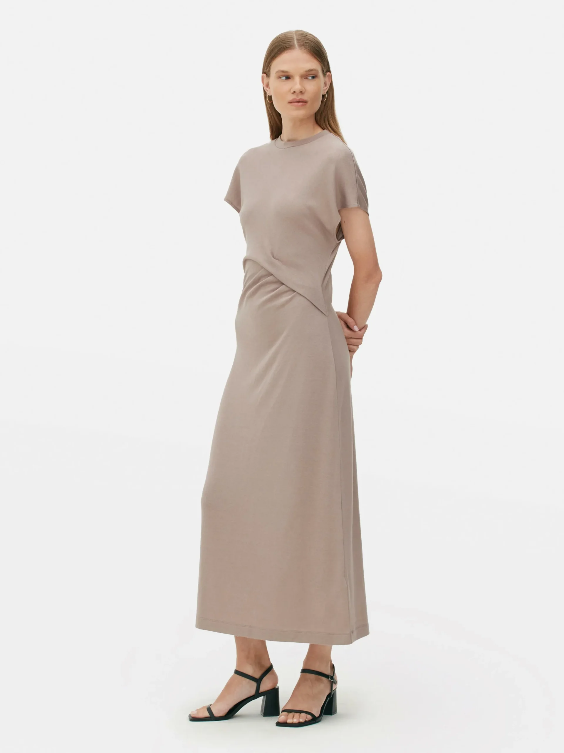 Jersey Jurk Met Twistdetail The Edit