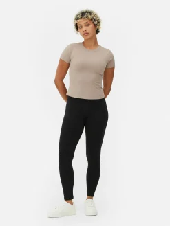Jersey Legging Met Hoge Taille