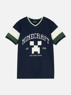 Jersey Met Korte Mouwen En Minecraft-print