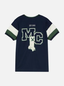 Jersey Met Korte Mouwen En Minecraft-print