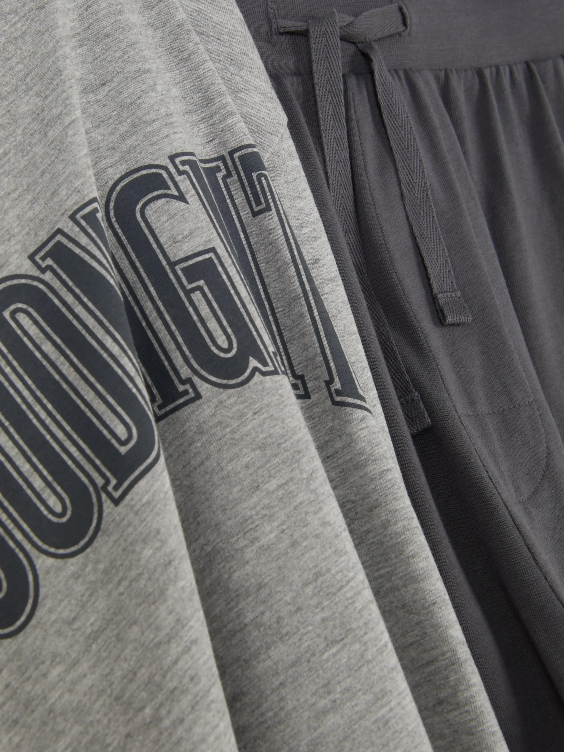 Jersey Pyjama Met 'goodnight'-print
