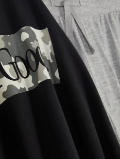 Jersey Pyjama Met Print