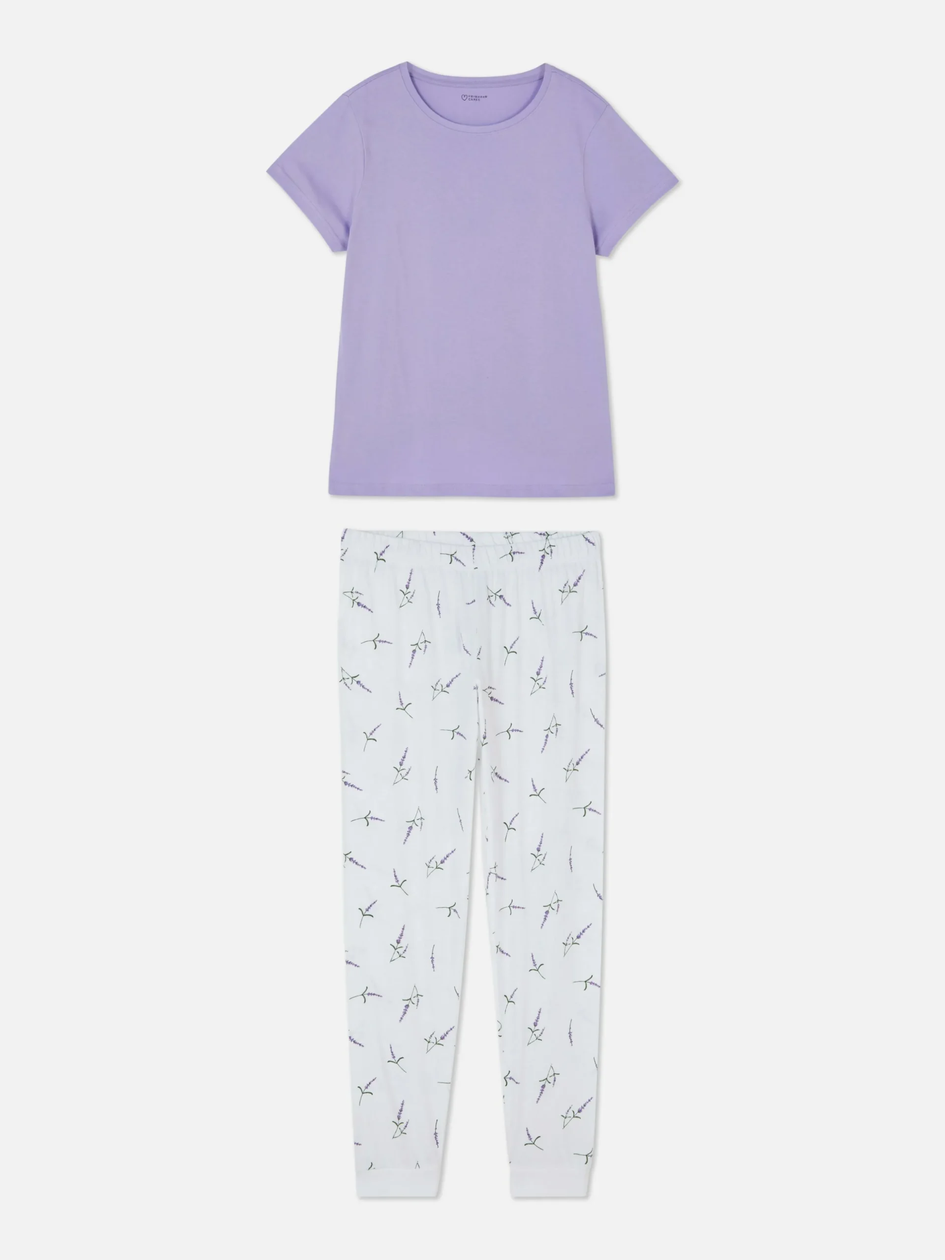 Jersey Pyjama Met Print En Korte Mouwen
