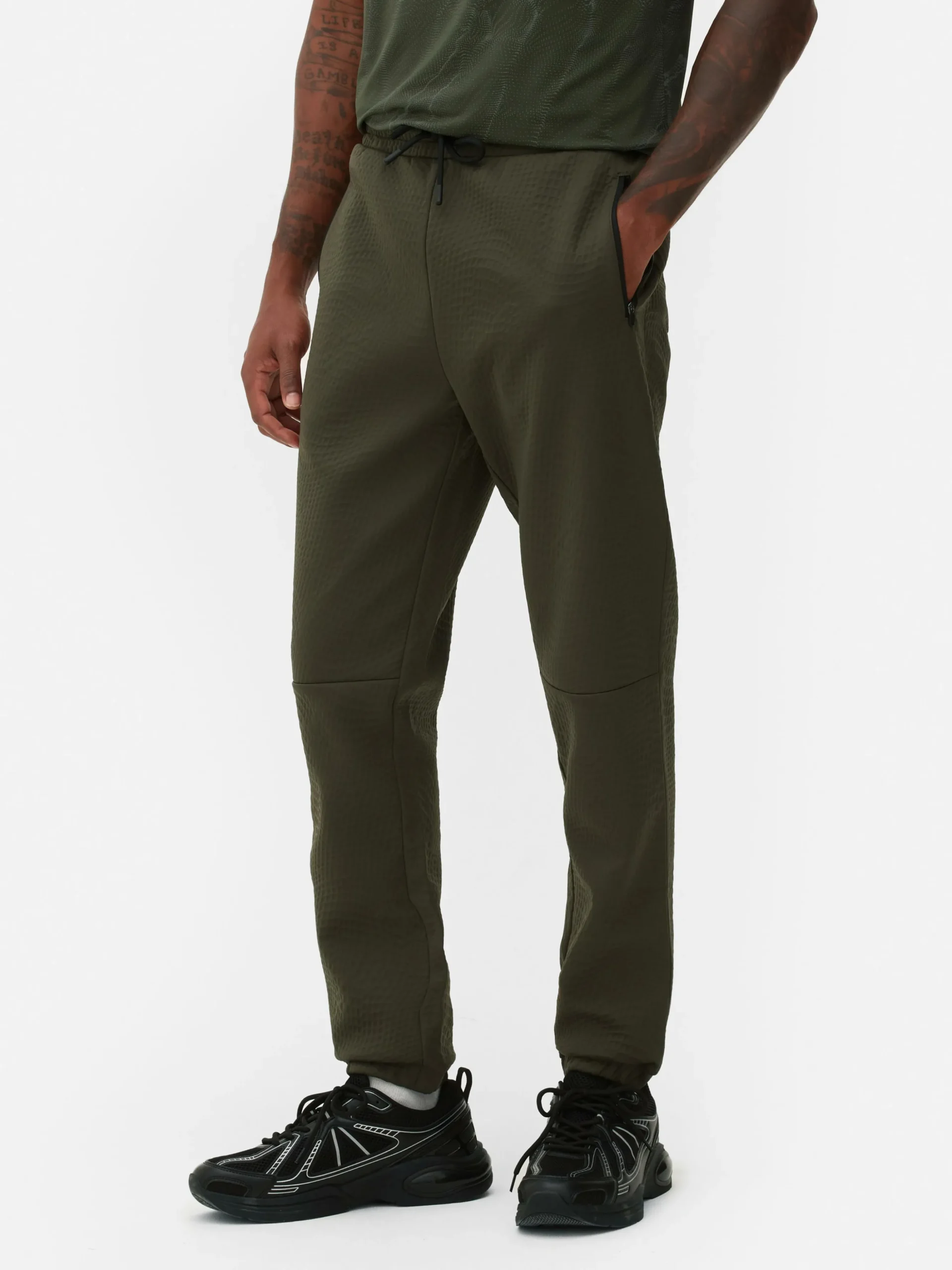 Joggingbroek Met Elastische Taille En Textuur