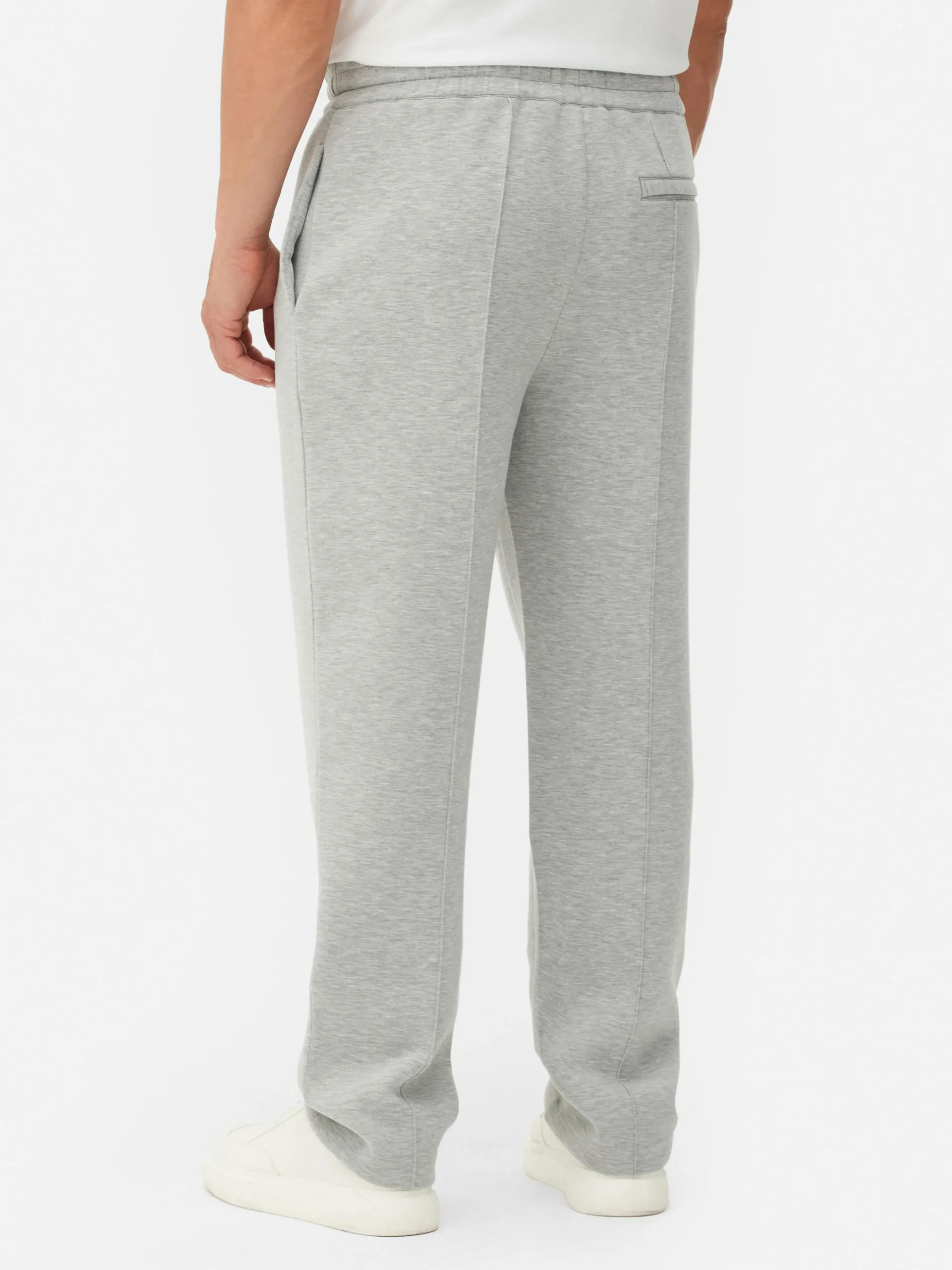 Joggingbroek Met Gepaspelde Naad En Rechte Pijp Kem