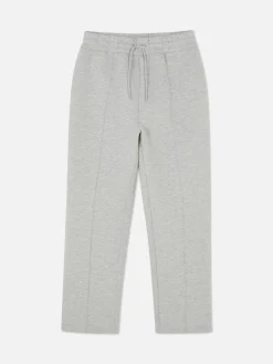Joggingbroek Met Gepaspelde Naad En Rechte Pijp Kem