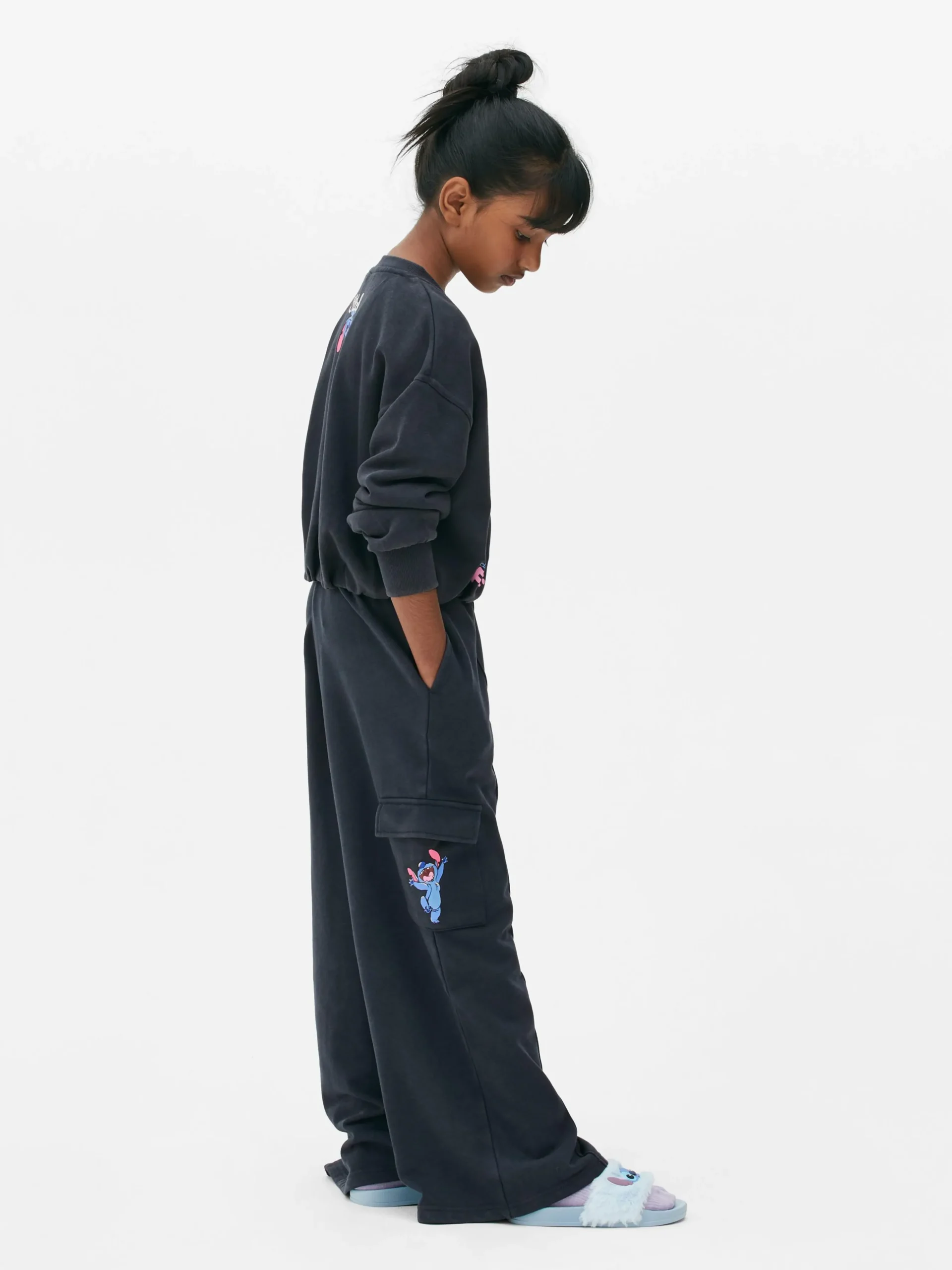 Joggingbroek Met Wijde Pijpen Disney's Stitch