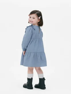 Jurk Met Broderie Anglaise En Stroken