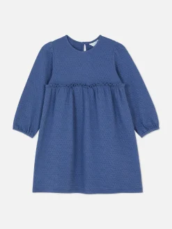 Jurk Van Getextureerde Jersey
