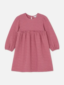 Jurk Van Getextureerde Jersey
