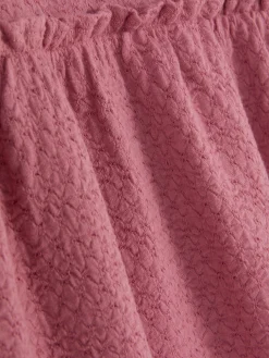 Jurk Van Getextureerde Jersey