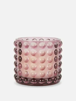 Kaars In Pot Met Bubbeltextuur