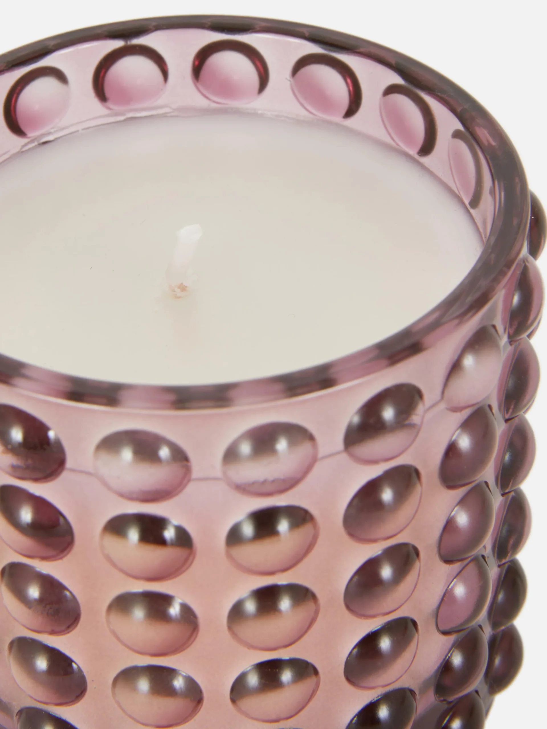 Kaars In Pot Met Bubbeltextuur