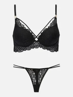 Kanten Lingerieset Met Beha En String