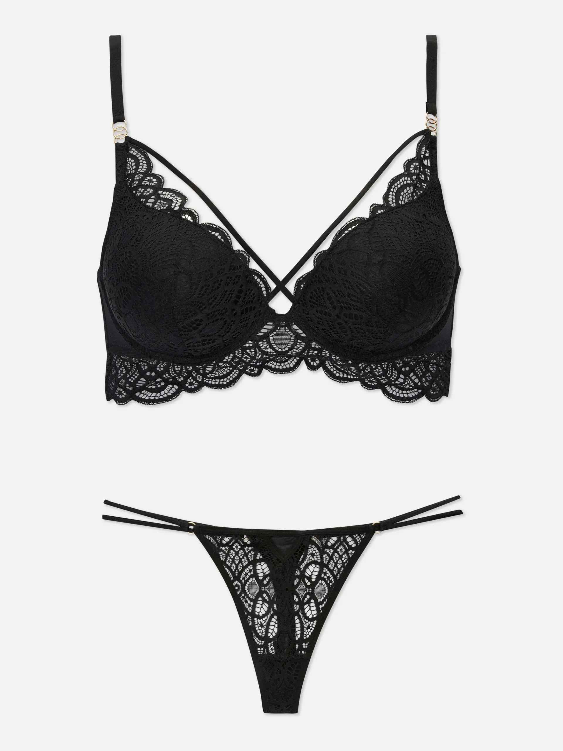 Kanten Lingerieset Met Beha En String