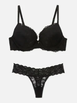 Kanten Lingerieset Met Beha En String