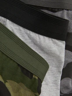 Katoenen Boxershorts Met Camouflageprint, Set Van 3