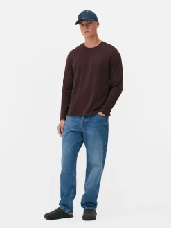 Katoenen T-shirt Met Lange Mouwen