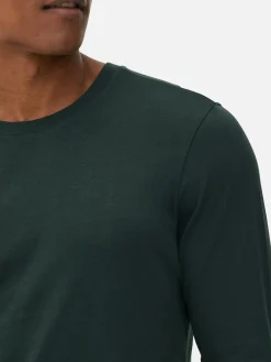 Katoenen T-shirt Met Lange Mouwen