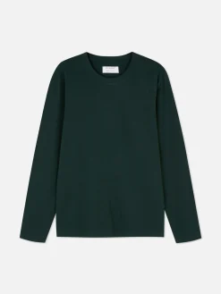 Katoenen T-shirt Met Lange Mouwen