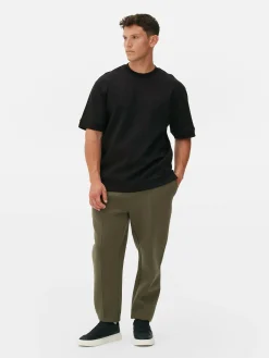 Kem T-shirt Met Ronde Hals