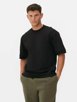 Kem T-shirt Met Ronde Hals