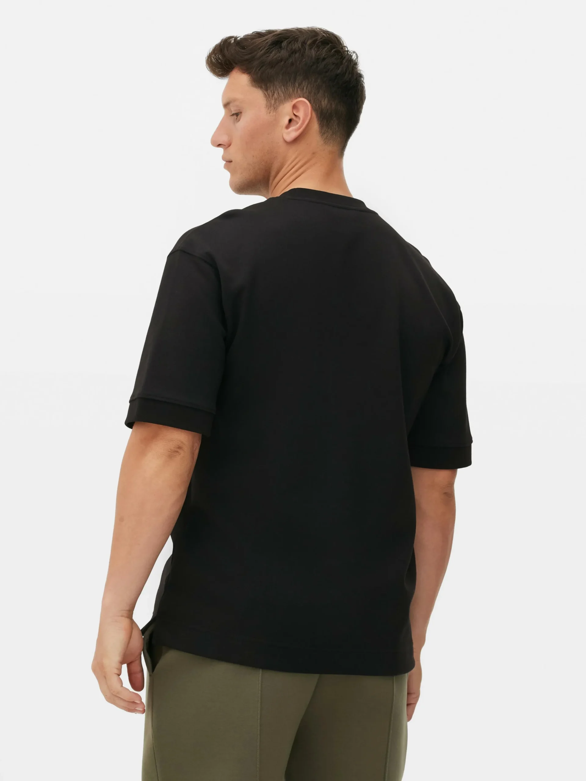 Kem T-shirt Met Ronde Hals