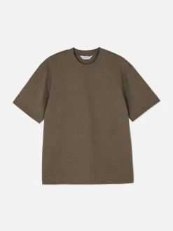Kem T-shirt Met Ronde Hals