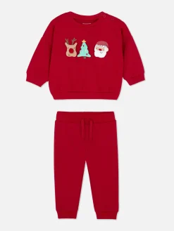 Kerstsweatshirt En Matchende Joggingbroek