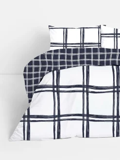 Kingsize Dekbedovertrekset Met Grote Ruit