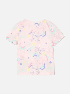 Kleurrijk T-shirt Met Eenhoornprint