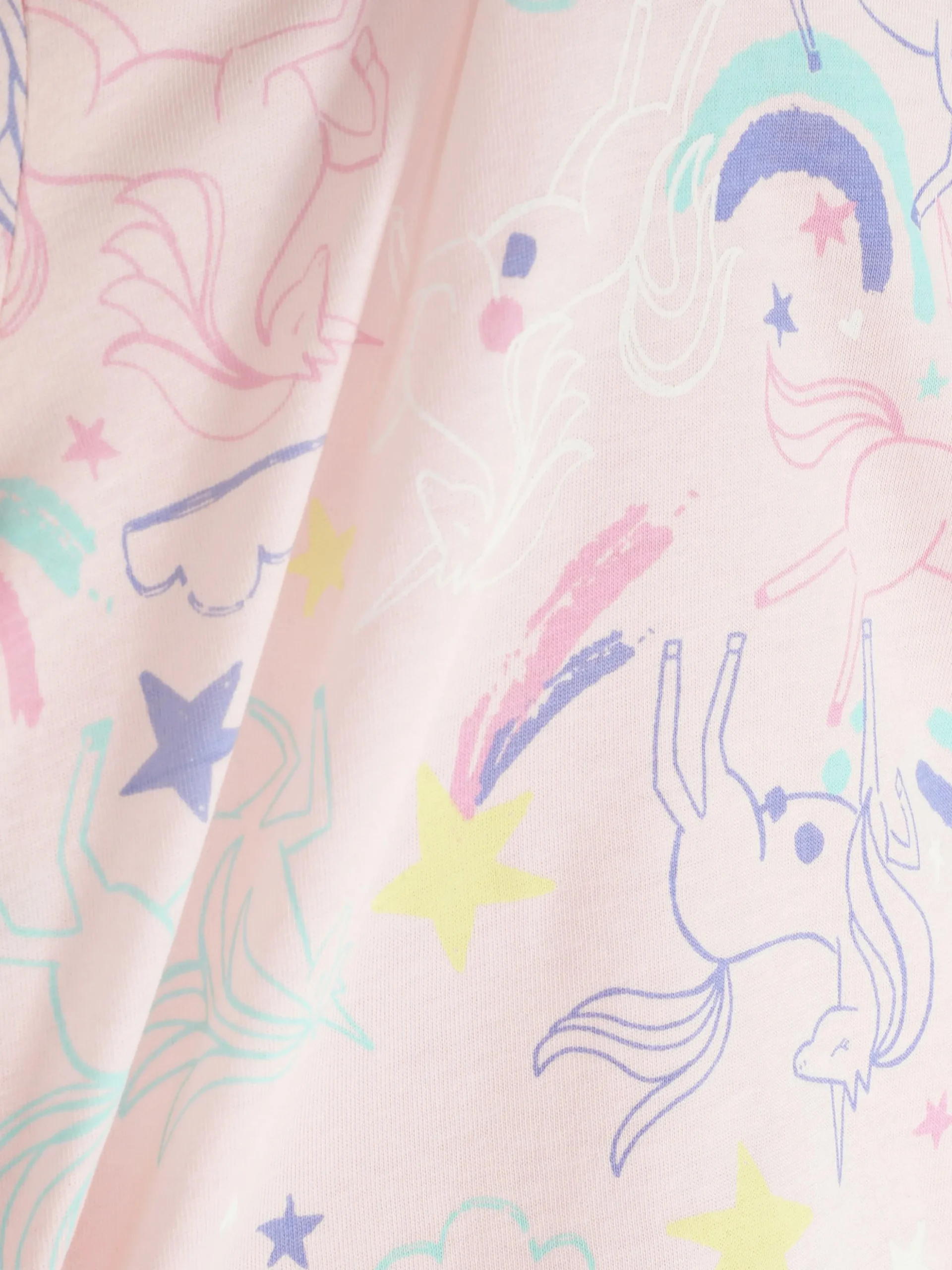 Kleurrijk T-shirt Met Eenhoornprint