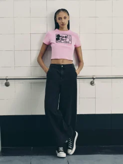 Kort T-shirt Disney's Mickey Mouse X Keith Haring