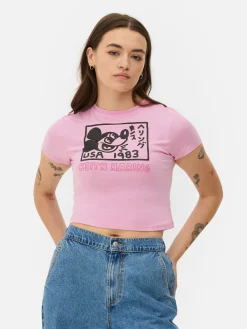 Kort T-shirt Disney's Mickey Mouse X Keith Haring