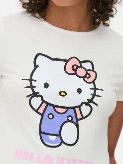 Kort T-shirt Met Print Hello Kitty