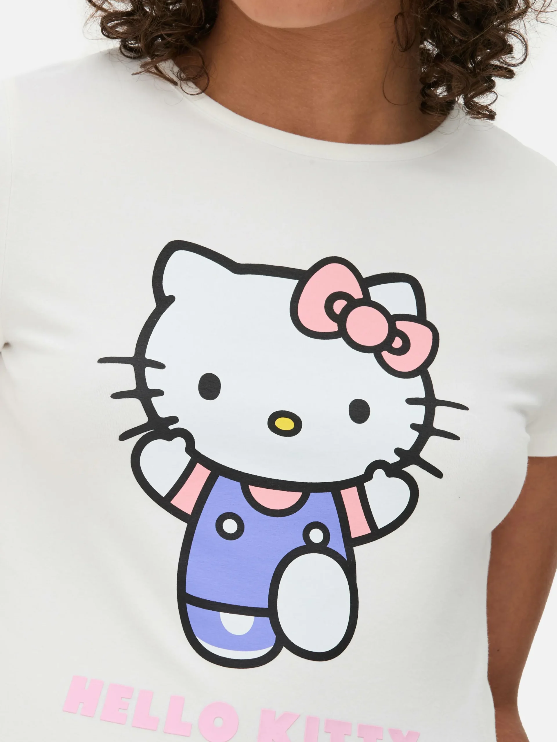 Kort T-shirt Met Print Hello Kitty
