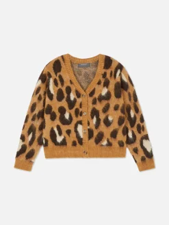 Kort Vest Met Luipaardprint