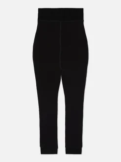 Korte Fluwelen Legging Met Pluche Voering