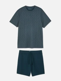 Korte Pyjama Met Textuur