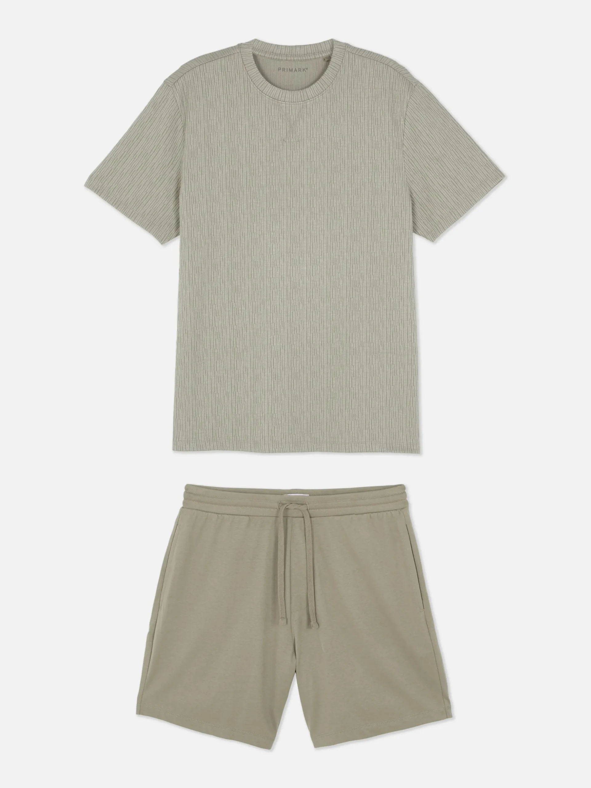 Korte Pyjama Met Textuur