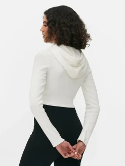 Korte Top Met Capuchon En Print