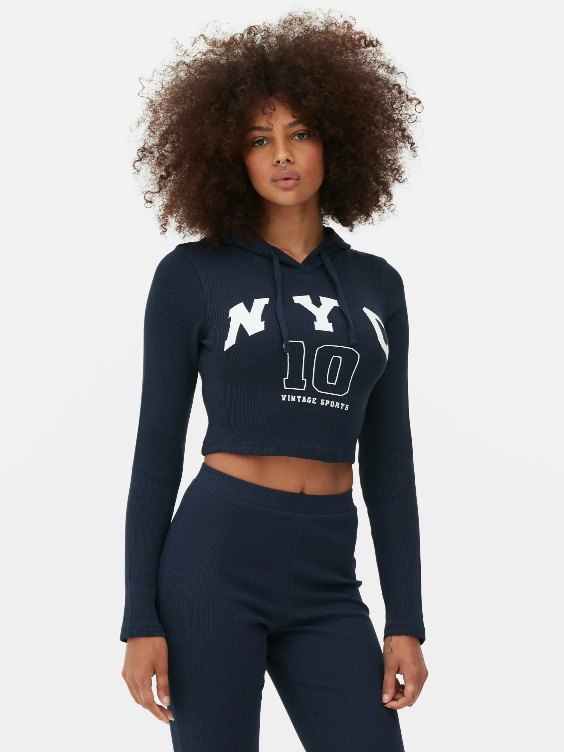Korte Top Met Capuchon En Print